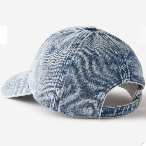 COTTON:ON Embroidered Sardines Vintage Blue Wash Denim Dad Cap - Picture 2 of 13